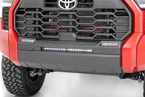 Rough Country - Rough Country LED Light Bar Bumper Mounting Brackets Bumper Mount 20 in. Black Single Row - 71077 - Image 3