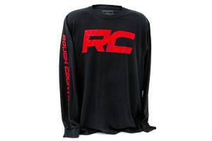 Rough Country T-Shirt Long Sleeve Black RC Tread Sleeve Black 2XL - 840992XL