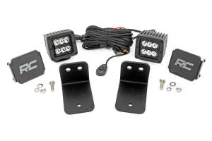 Rough Country LED Kit Rear Facing 2 in. Up To 13500 Lumens Up To 140 Watts Powder Coated Steel For Models 2018-2022 Intimidator GC1K 4WD - 95002