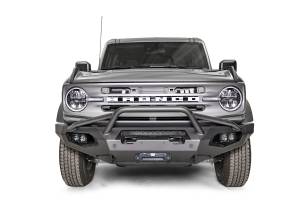 Fab Fours Matrix Front Bumper w/Pre-Runner Guard 2 Stage Matte Black Powder Coat - FB21-X5252-1