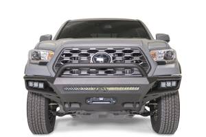 Fab Fours Winch Front Bumper w/Pre-Runner Guard 2 Stage Matte Black Powder Coat - TB16-02-1