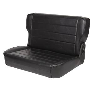 Smittybilt - Smittybilt Fold And Tumble Seat Black Rear No Drilling Installation - 41301 - Image 2