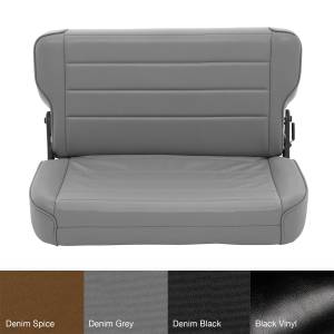 Smittybilt - Smittybilt Fold And Tumble Seat Denim Gray Rear No Drilling Installation - 41311 - Image 5