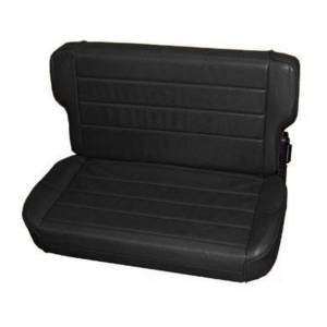 Smittybilt - Smittybilt Fold And Tumble Seat Denim Black Rear No Drilling Installation - 41315 - Image 4