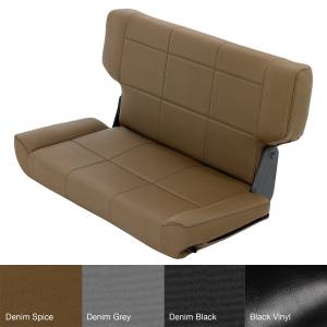 Smittybilt - Smittybilt Fold And Tumble Seat Denim Spice Rear No Drilling Installation - 41517 - Image 2