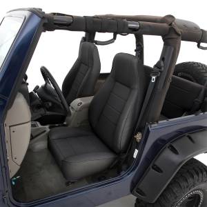 Smittybilt - Smittybilt Standard Bucket Seat Denim Black No Drilling Installation Front - 44915 - Image 2