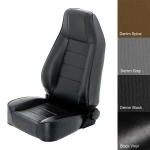 Smittybilt - Smittybilt Factory Style Replacement Seat Black No Drilling Installation Front - 45001 - Image 5