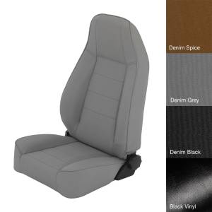 Smittybilt - Smittybilt Factory Style Replacement Seat Denim Gray No Drilling Installation Front - 45011 - Image 5