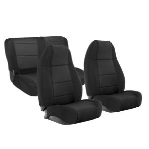 Smittybilt - Smittybilt Neoprene Seat Cover Black/Black Front/Rear - 471101 - Image 1