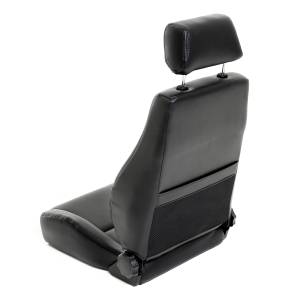 Smittybilt - Smittybilt Contour Sport Seat Black No Drilling Installation Front Bucket Seat w/Recliner Incl. Headrest - 49501 - Image 3