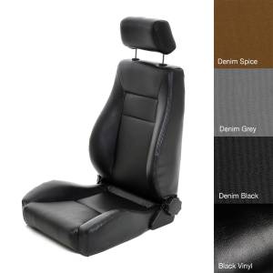 Smittybilt - Smittybilt Contour Sport Seat Black No Drilling Installation Front Bucket Seat w/Recliner Incl. Headrest - 49501 - Image 4