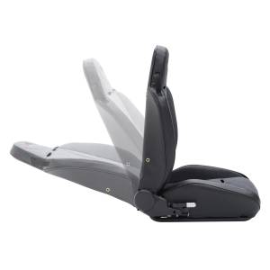 Smittybilt - Smittybilt XRC Suspension Seat Front Passenger Side Black Sides w/Black Center 9 Position Recliner Hardware Not Included - 750115 - Image 7