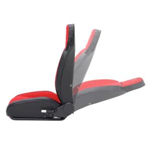 Smittybilt - Smittybilt XRC Suspension Seat Front Driver Side Black Sides w/Red Center 9 Position Recliner Hardware Not Included - 750230 - Image 6