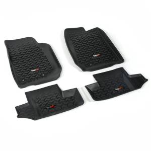 Rugged Ridge All Terrain Floor Liner Kit, Black; 07-18 Jeep Wrangler JK, 2 Door 12987.03