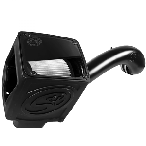 S&B - S&B Cold Air Intake For 16-19 Silverado/Sierra 2500, 3500 6.0L Dry Extendable White - 75-5110D - Image 1