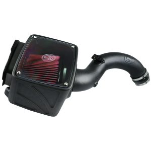 S&B Cold Air Intake For 04-05 Chevrolet Silverado GMC Sierra V8-6.6L LLY Duramax Cotton Cleanable Red - 75-5102