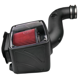 S&B Cold Air Intake For 06-07 Chevrolet Silverado GMC Sierra V8-6.6L LLY-LBZ Duramax Cotton Cleanable Red - 75-5080