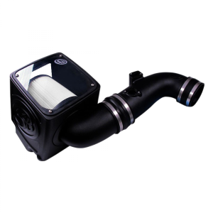 S&B - S&B Cold Air Intake For 11-16 Chevrolet Silverado GMC Sierra V8-6.6L LML Duramax Dry Extendable White - 75-5075-1D - Image 1