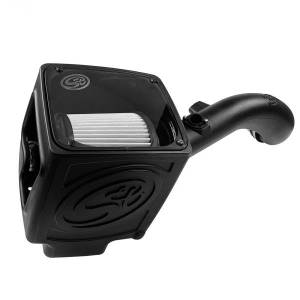 S&B Cold Air Intake For 09-13 Chevrolet Silverado/ Sierra 2500 3500 6.0L Dry Extendable White - 75-5061-1D