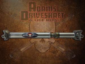 Adams Driveshaft CJ Rear Slip N Stub 1310 Driveshaft Extreme Duty Series Solid U-Joints - ASDCJ-1310SR-S