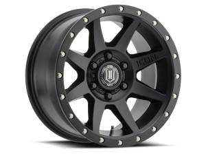 ICON ALLOYS REBOUND SAT BLK - 17 X 8.5 / 5 X 5 / -6MM / 4.5" BS - 1817857345SB