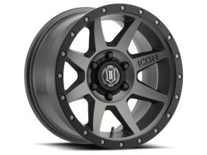 ICON ALLOYS REBOUND TITANIUM - 17 X 8.5 / 5 X 5 / -6MM / 4.5" BS - 1817857345TT