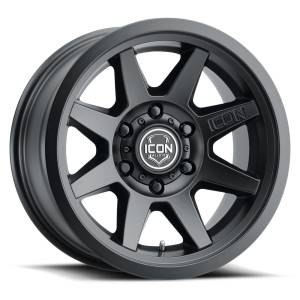 ICON ALLOYS REBOUND SLX SAT BLK - 17 X 8.5 / 6 X 135 / 6MM / 5" BS - 1917856350SB