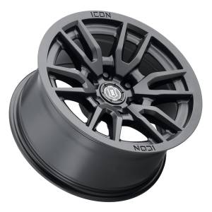 ICON Alloys - ICON ALLOYS VECTOR 6 SAT BLK - 17 X 8.5 / 6 X 5.5 / 0MM / 4.75'" BS - 2417858347SB - Image 3