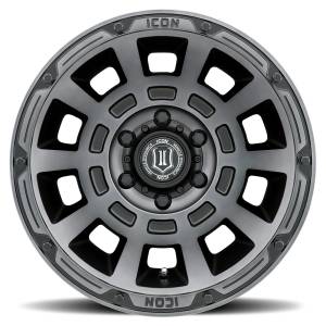 ICON Alloys - ICON ALLOYS THRUST SMK SAT BLK - 17 X 8.5 / 6 X 135 / 6 MM / 5" BS - 2817856350SSBT - Image 2