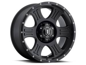 ICON Alloys - ICON Alloys Shield, Satin Black, 17 x 8.5 / 6 x 135, 6mm Offset, 5" BS - 1017856350SB - Image 1