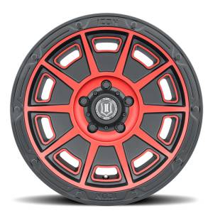 ICON Alloys - ICON ALLOYS VICTORY SAT BLK RED - 17 X 8.5 / 5X5 / -6MM / 4.5" BS - 3017857345SBRT - Image 2