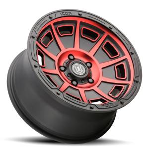 ICON Alloys - ICON ALLOYS VICTORY SAT BLK RED - 17 X 8.5 / 5X5 / -6MM / 4.5" BS - 3017857345SBRT - Image 5