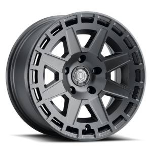 ICON Alloys - ICON ALLOYS COMPASS SAT BLK - 17 X 8.5 / 6X135 / 6MM / 5" BS - 3217856350SB - Image 1