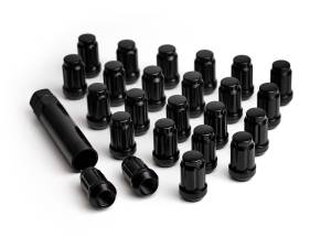 ICON ALLOYS LUG NUT KIT BLACK - 12 X 1.5 / 24 COUNT W/ KEY - 89121524B