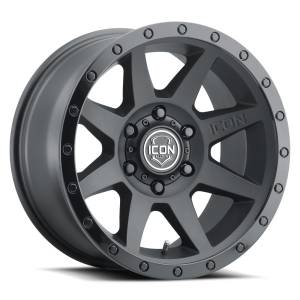 ICON Alloys - ICON ALLOYS REBOUND DBL BLK - 17 X 8.5 / 5 X 150 / 25MM / 5.75" BS - 1817855557DB - Image 1