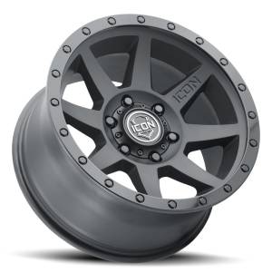 ICON Alloys - ICON ALLOYS REBOUND DBL BLK - 17 X 8.5 / 5 X 150 / 25MM / 5.75" BS - 1817855557DB - Image 3