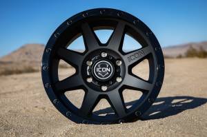 ICON Alloys - ICON ALLOYS REBOUND DBL BLK - 17 X 8.5 / 6 X 135 / 6MM / 5" BS - 1817856350DB - Image 5