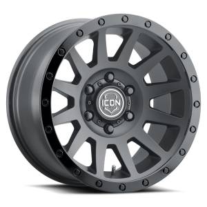 ICON ALLOYS COMPRESSION DBL BLK - 17 X 8.5 / 5 X 5 / -6MM / 4.5" BS - 2017857345DB