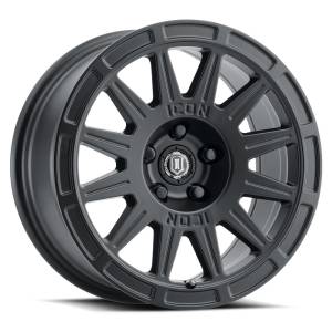 ICON ALLOYS RICOCHET SAT BLK - 15 X 7 / 5 X 100 / 15MM / 4.6" BS - 7015705046SB