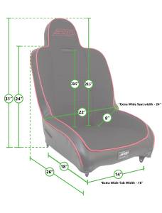 PRP Seats - PRP Premier Low Back Suspension Seat - A100112 - Image 2