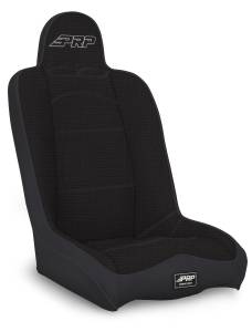 PRP Seats - PRP Daily Driver High Back Suspension Seat (Two Neck Slots) - All Black - A140110-50 - Image 1