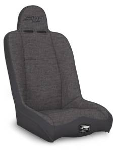 PRP Daily Driver High Back Suspension Seat (Two Neck Slots) - All Grey - A140110-54