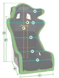 PRP Seats - PRP Echo Composite Seat- Black (PRP Black Outline/Delta Black- Black Stitching) - A38-201 - Image 2