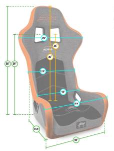 PRP Seats - PRP Alpha Composite Seat- Black - A3901-201 - Image 2