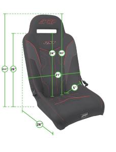 PRP Seats - PRP Polaris RZR PRO XP/PRO R/Turbo R RST Suspension Seat - A4101-PORXP - Image 2