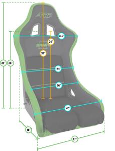 PRP Seats - PRP Bravo Composite Seat- Black (PRP Silver Outline/Bravo Silver- Black Stitching) - A4502-201 - Image 2