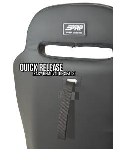 PRP Seats - PRP GT/S.E. Rear Suspension Seat- Black/Grey - A58R-203 - Image 4