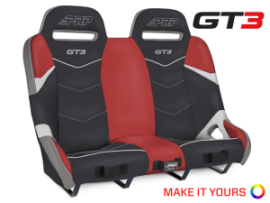 PRP Seats - PRP Polaris RZR XP4 1000/XP4 Turbo/XP4 Turbo S GT3 Rear Suspension Bench Seat - A74-POR1K - Image 1