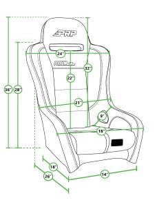 PRP Seats - PRP Podium Elite Suspension Seat- Black Vinyl - Black - A9101-201 - Image 2