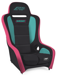 PRP ShReddy Podium Suspension Seat - Black- Pink / Teal - SHRDYA9101-02